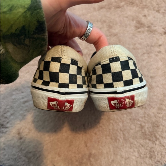 Vans Black and White Checkerboard Slip-Ons - Picture 2 of 7